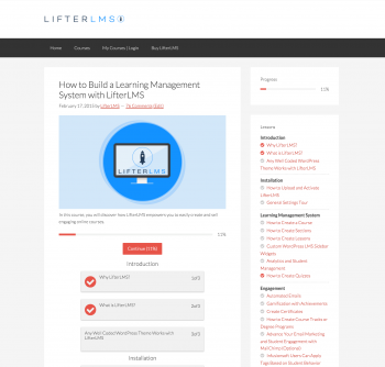 LifterLMS Course