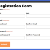 Screenshot of an extended student registration form for LifterLMS using Gravity Forms