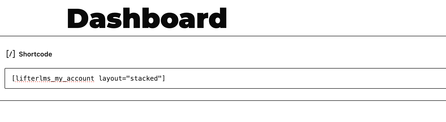 Advanced Dashboard Customization