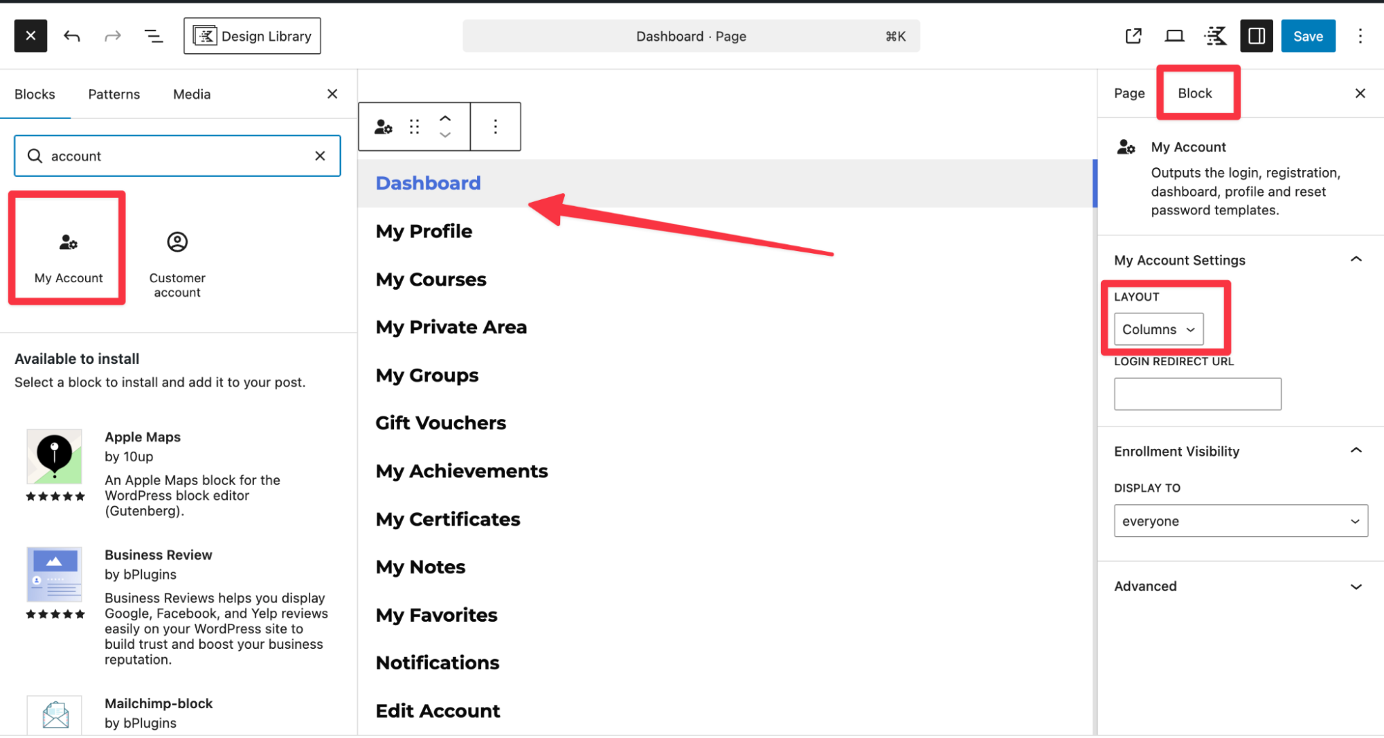 Advanced Dashboard Customization