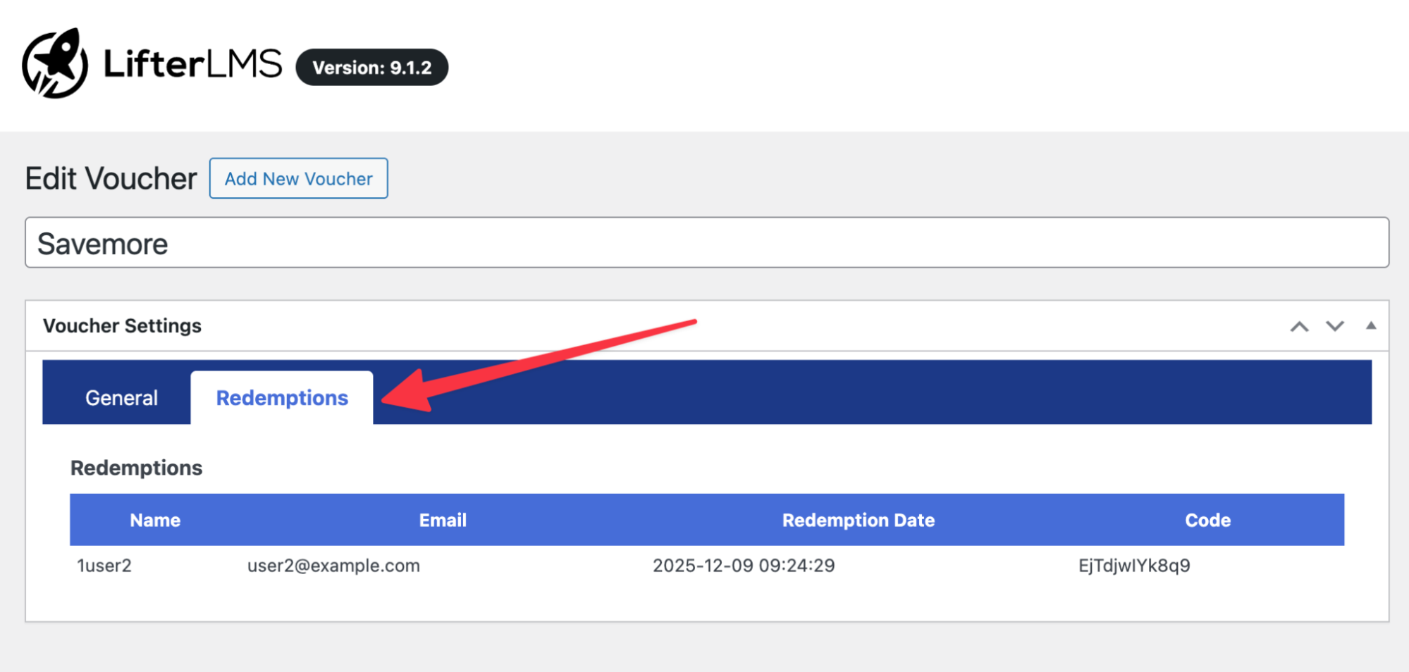 How to View and Export Redemptions