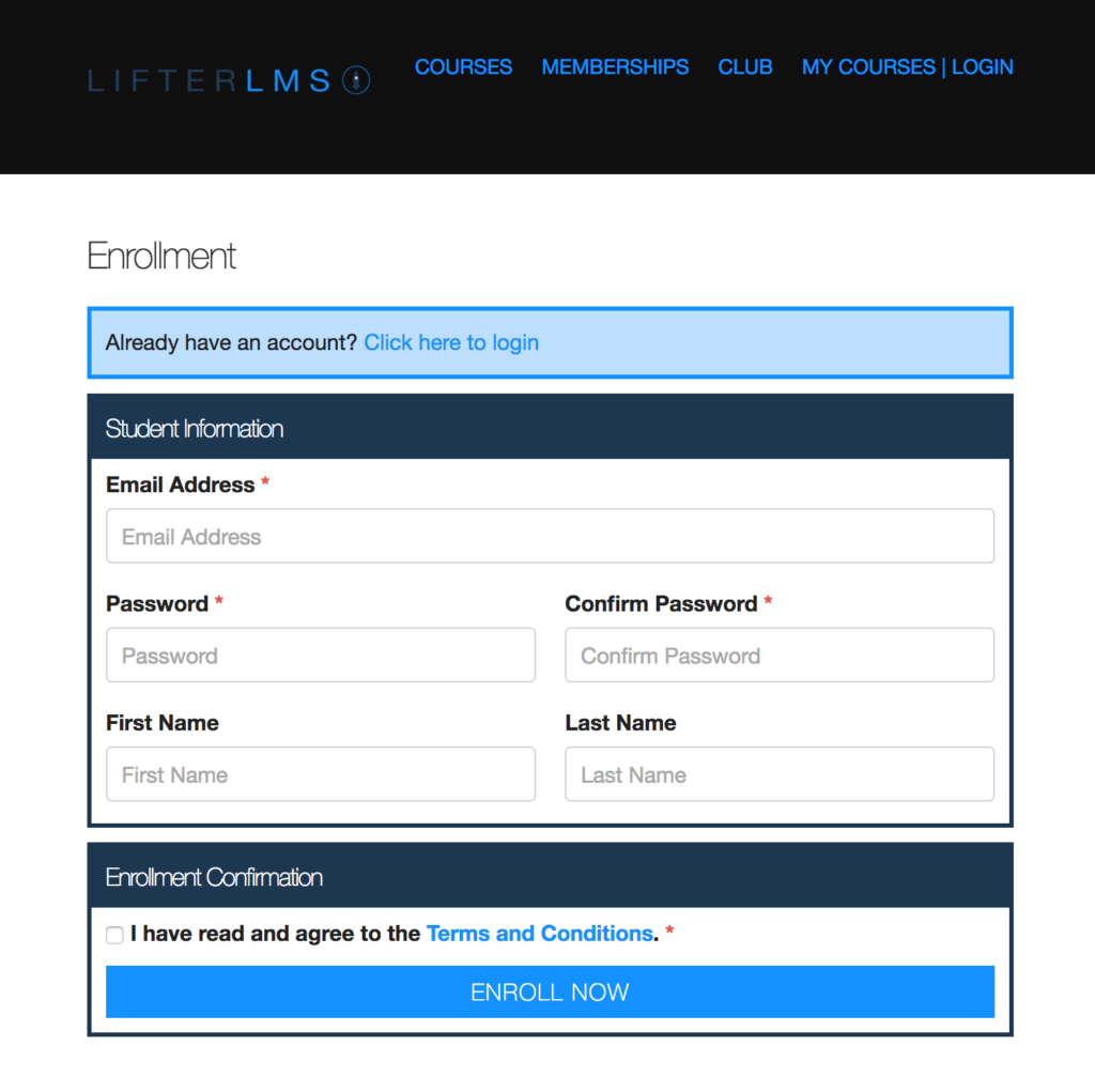 Offer free courses online with LifterLMS
