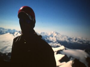 Chris Badgett climbing