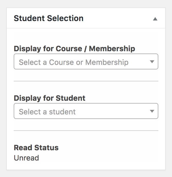 LifterLMS Private Areas Student Selection Metabox