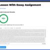 Screenshot of a submitted and graded LifterLMS Essay Assignment Type