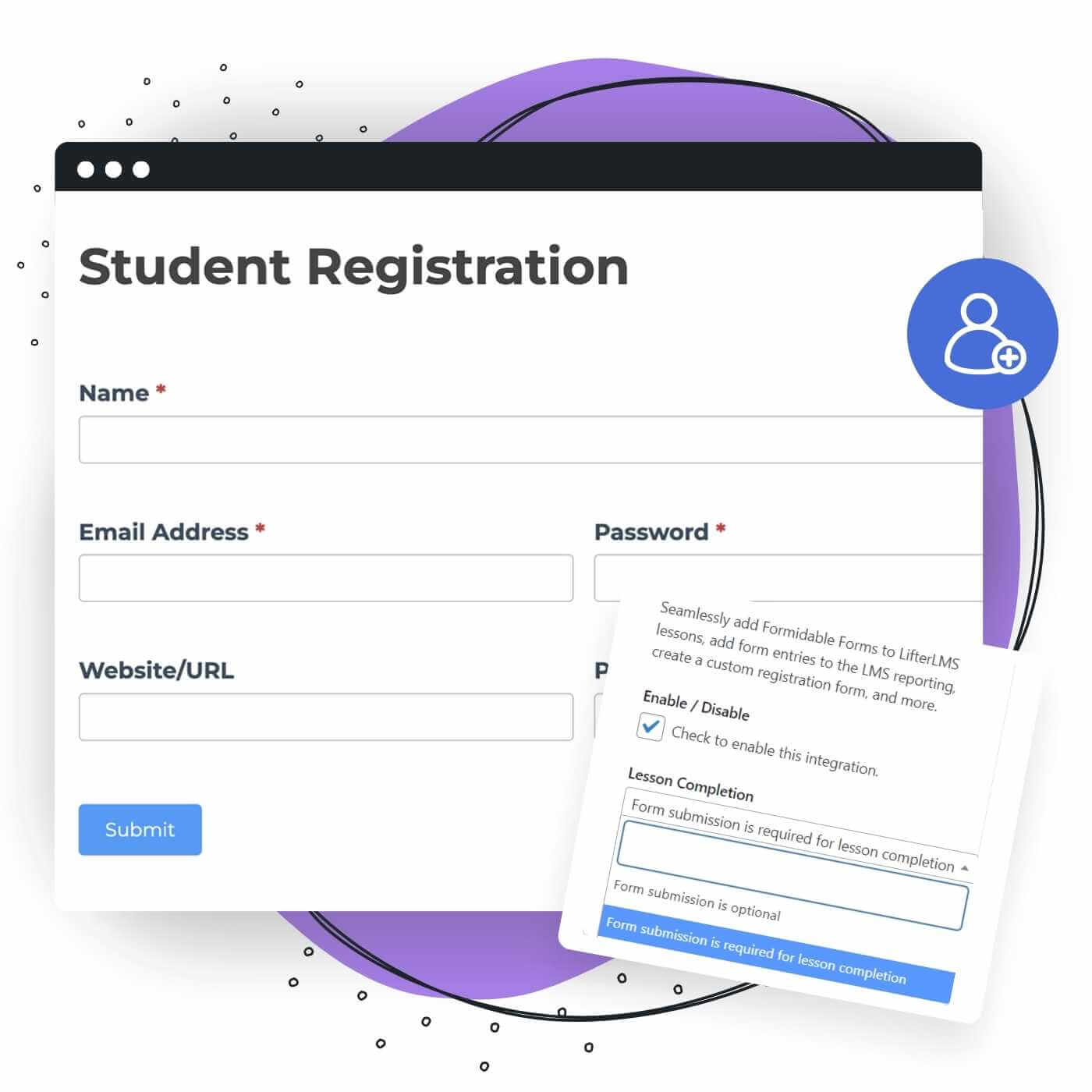 Customize the student registration form using Formidable Forms and LifterLMS