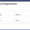 Screenshot of an extended student registration form for LifterLMS using Formidable Forms