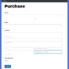 Purchase form created with LifterLMS WPForms Integration