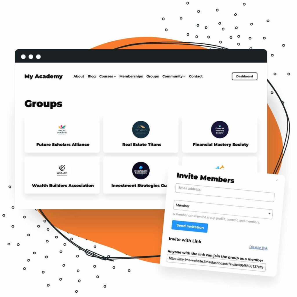 LifterLMS Groups Directory and Modals to Edit Seats, Invite Members, and Manage Group Settings