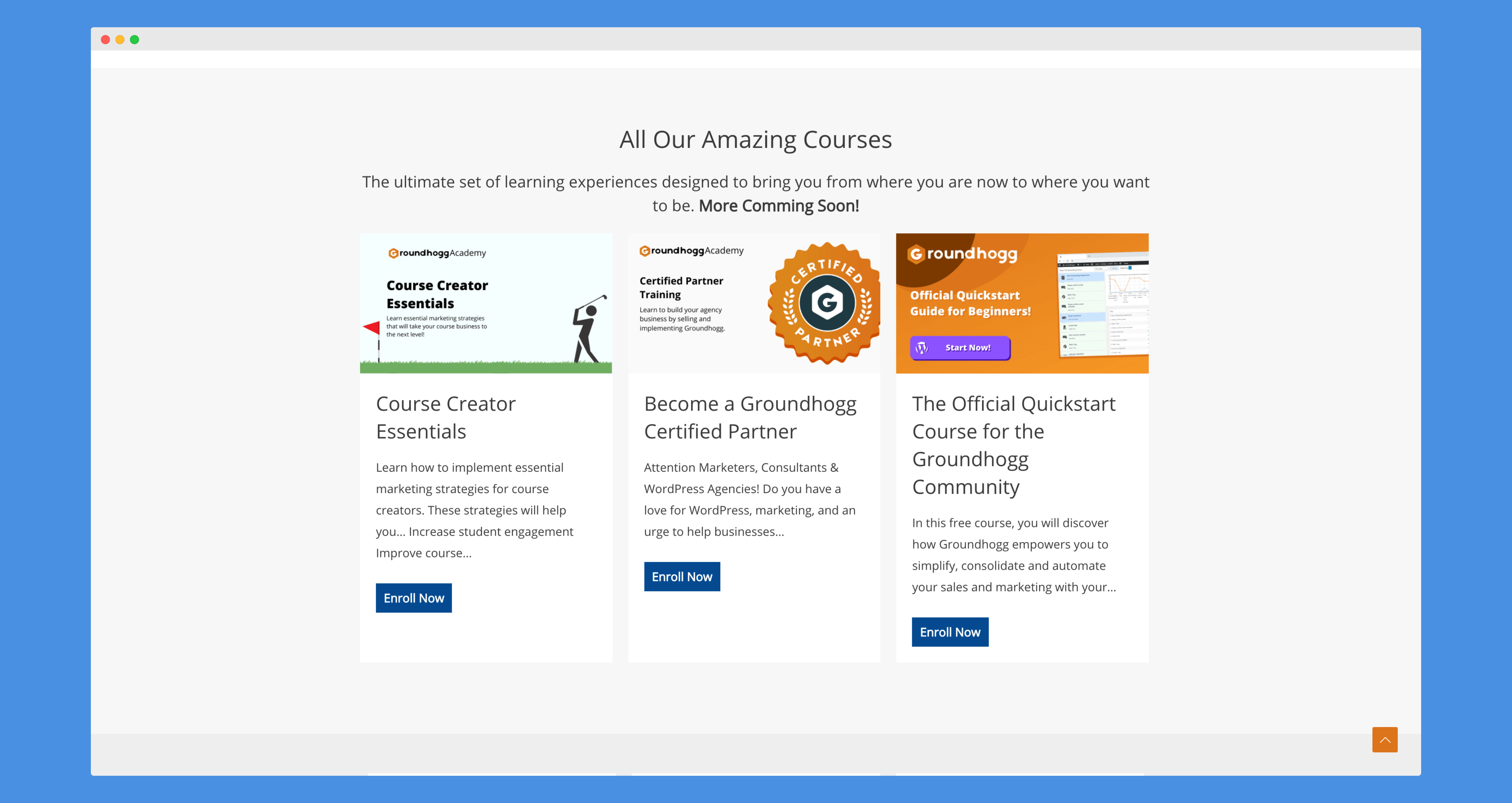 GroundHogg Academy Courses