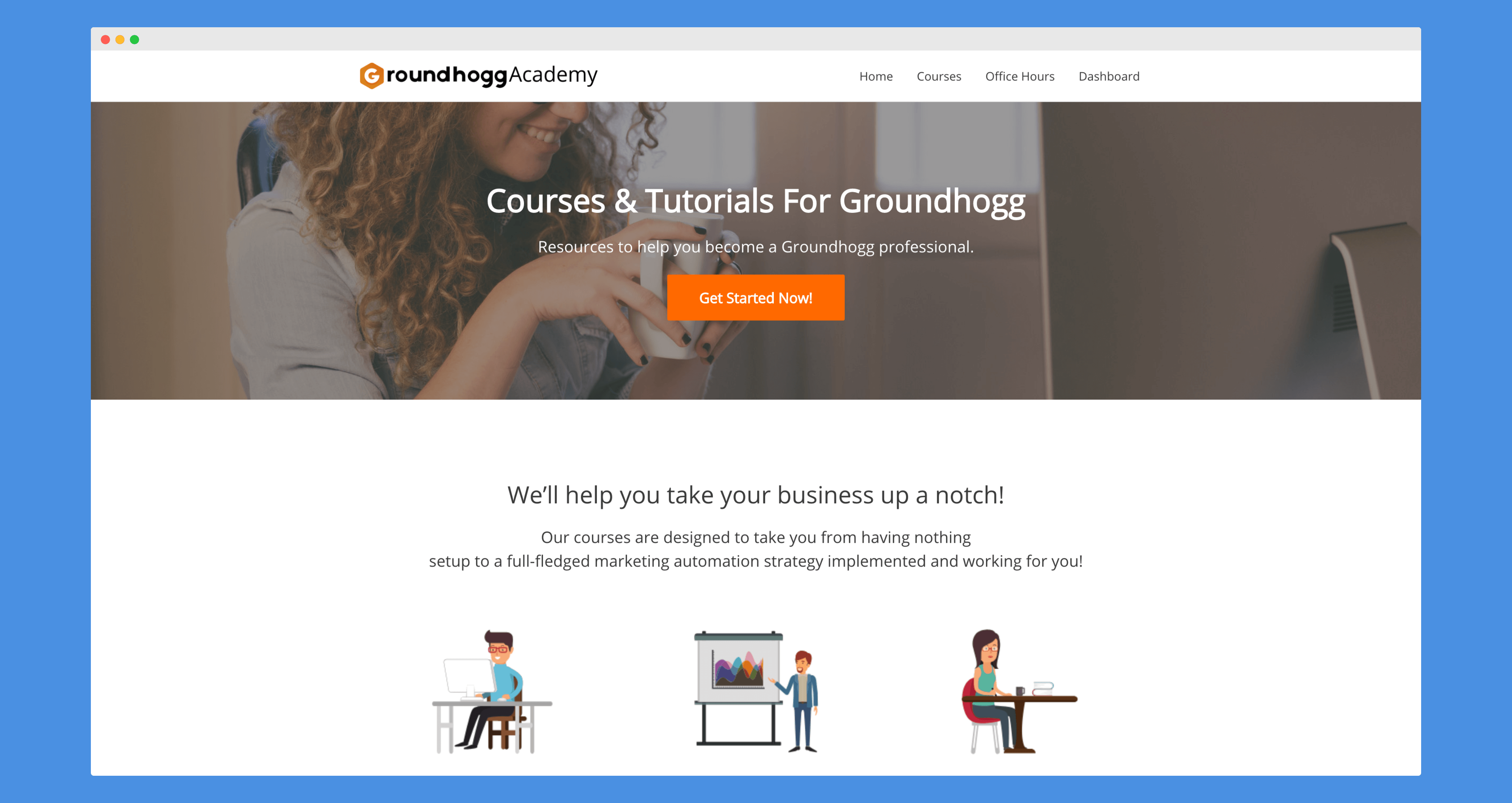 The Groundhogg Academy Website 