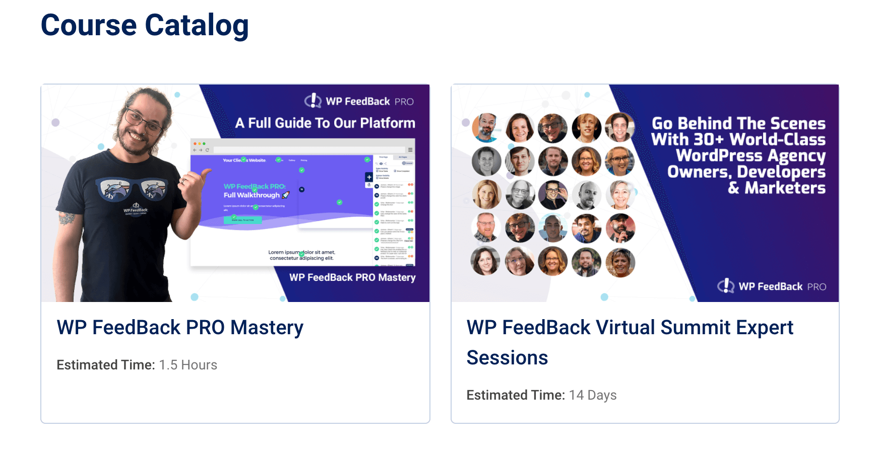WP Feedback Courses