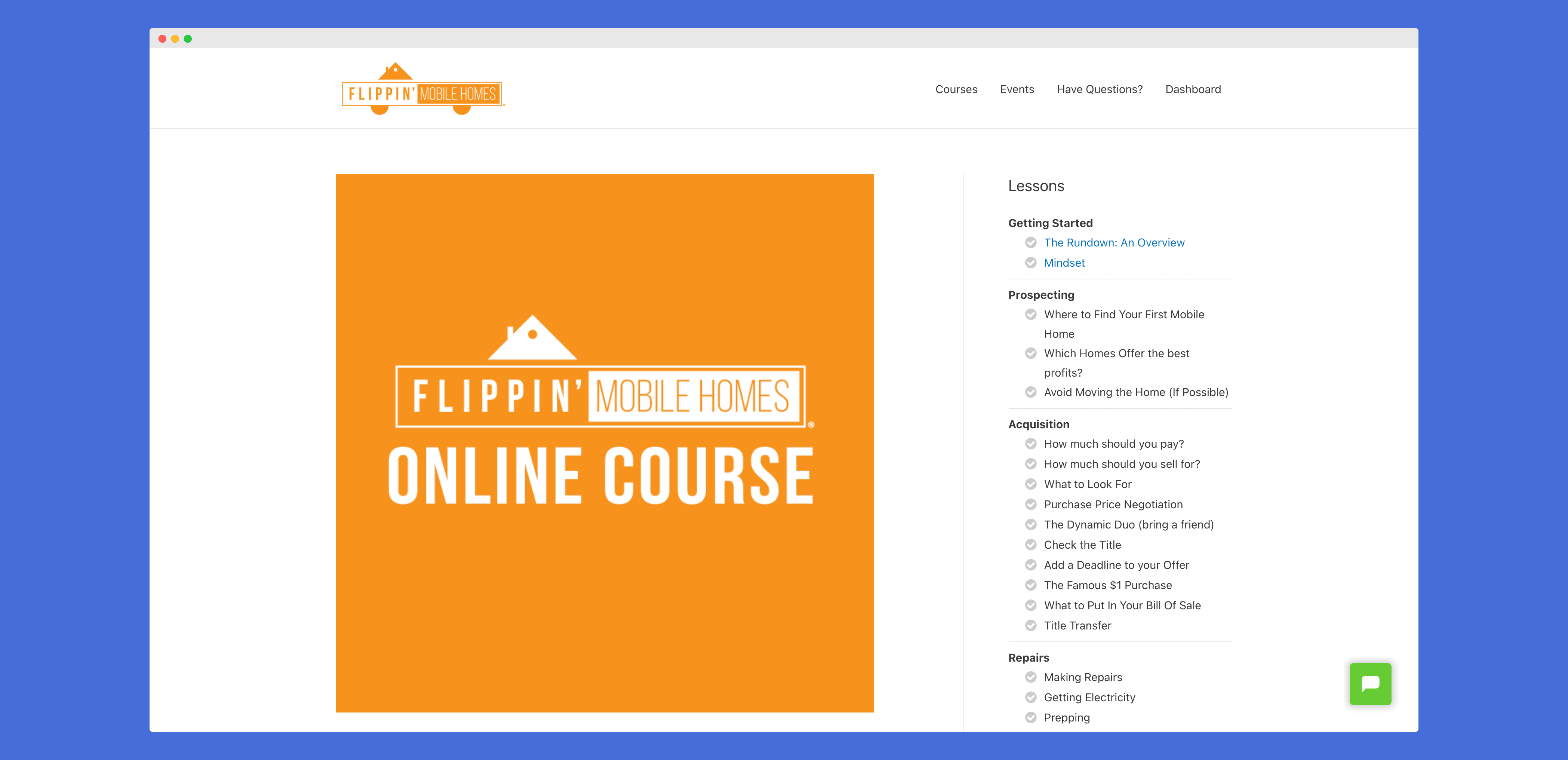 Flippin Mobile Homes Course