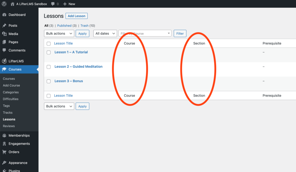 Learndash Migration - WP All Import Section Mapping