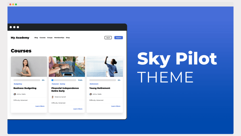 Sky Pilot Theme The Best LMS Theme