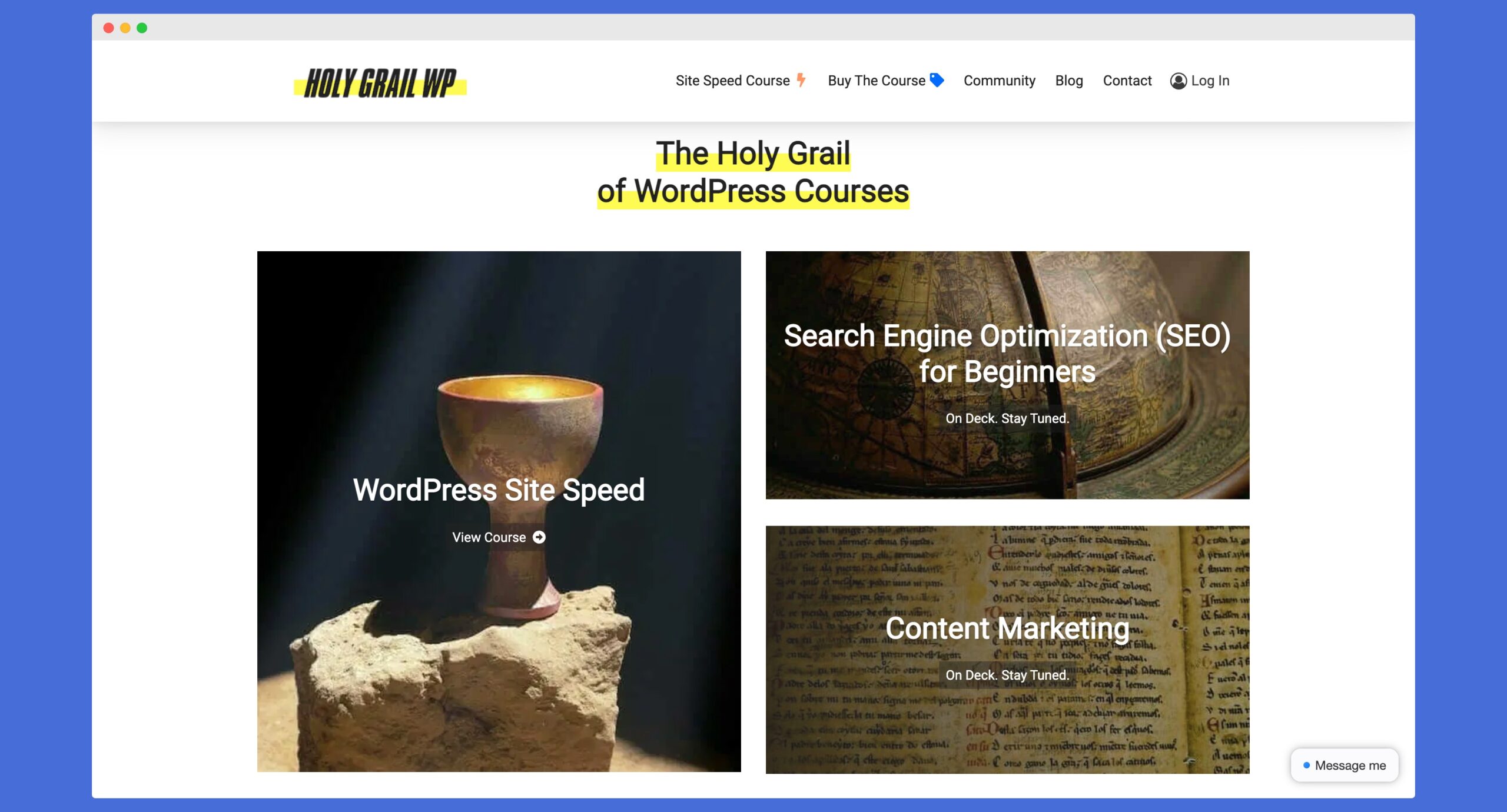holygrail wordpress courses