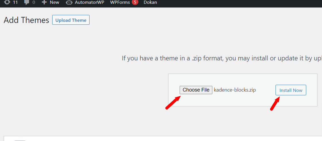 Choose-theme-zip