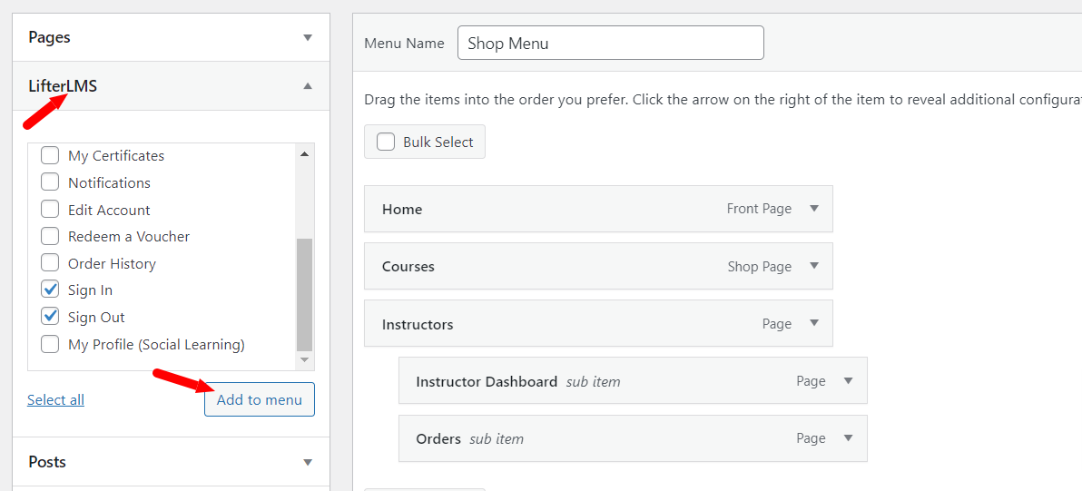 LifterLMS-Menu-Udemy-Blog