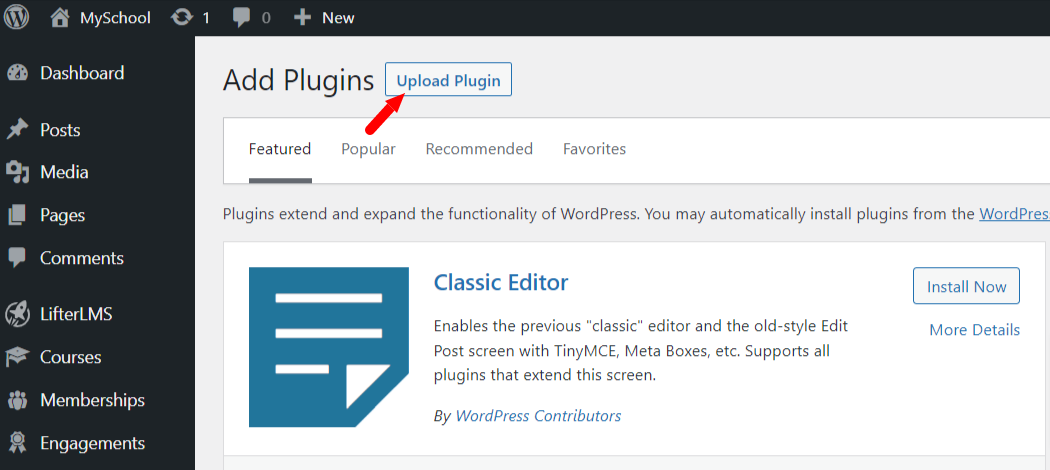 Upload Plugin