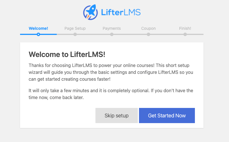 LifterLMS Setup Wizard