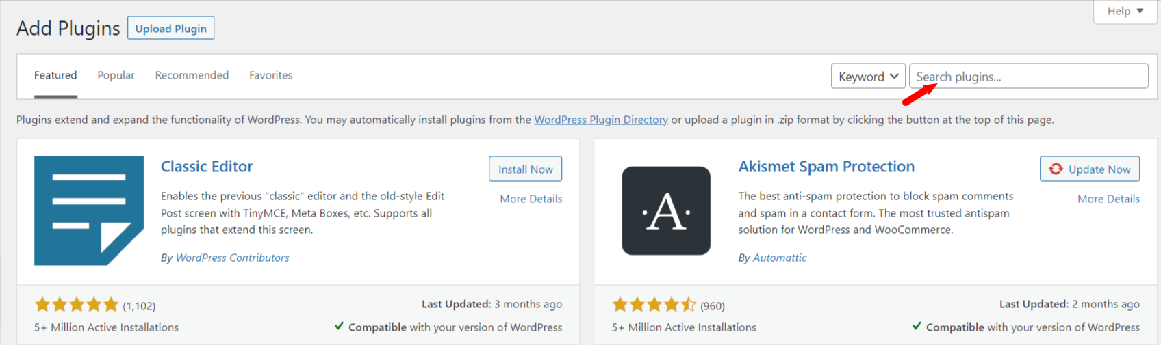 Search-for-WordPress-plugin