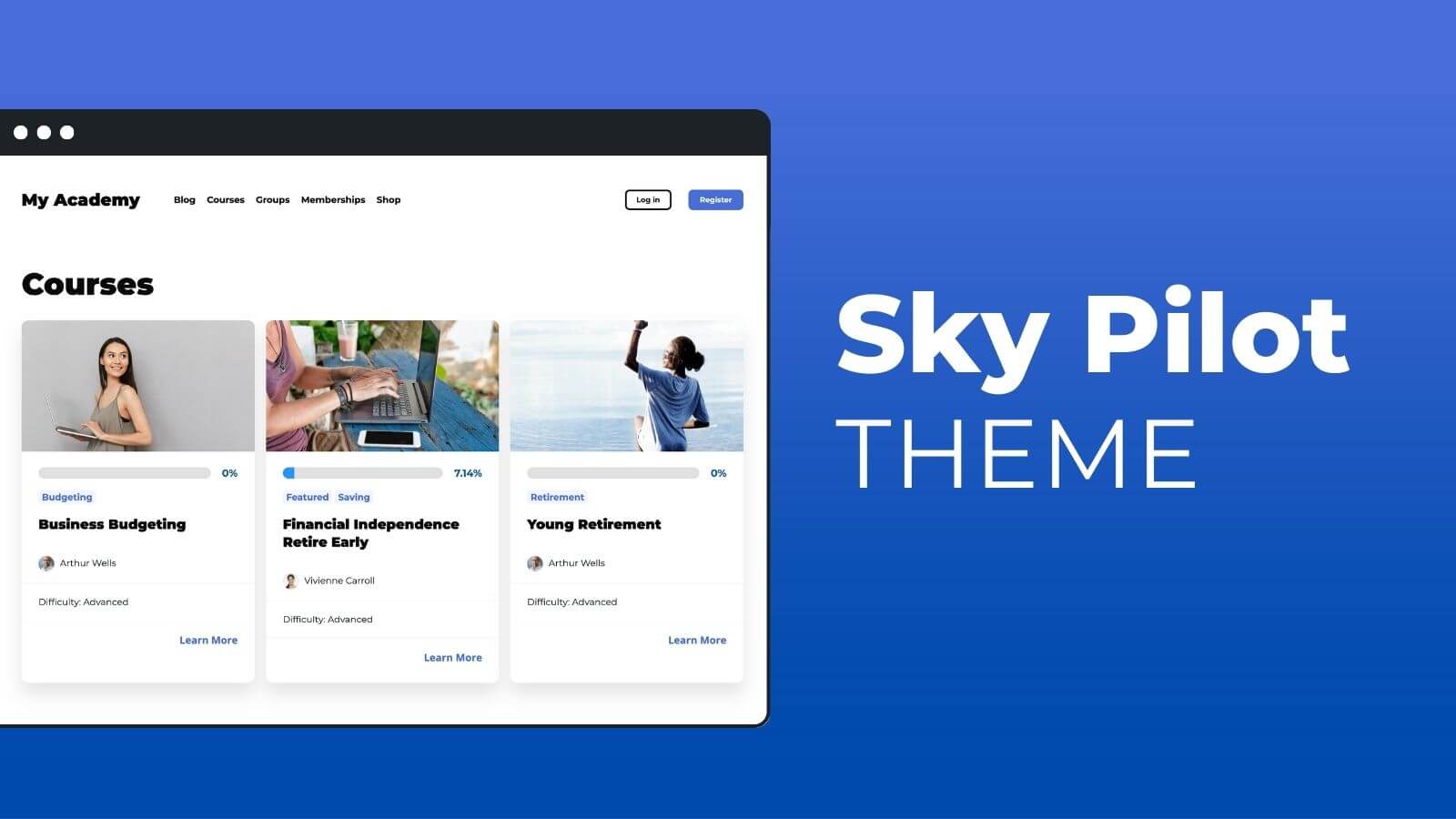 Say Hello to Sky Pilot | 2023 Best WordPress LMS Theme Now Available