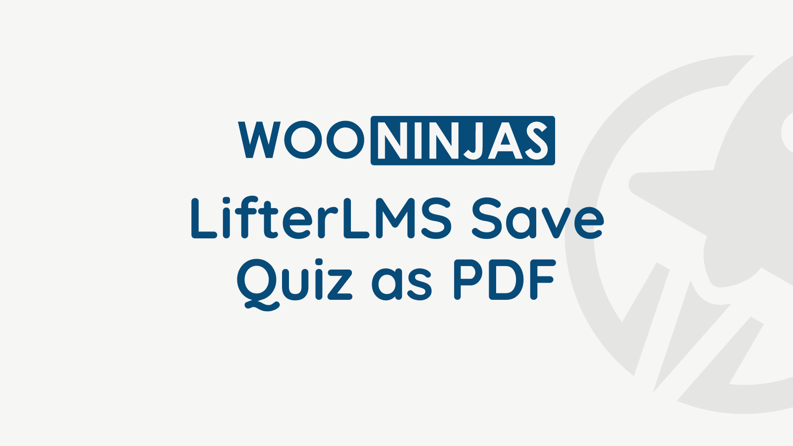 LifterLMS Save Quiz As PDF