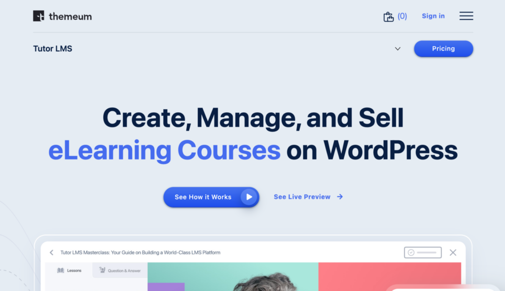 Tutor LMS WordPress LMS plugin