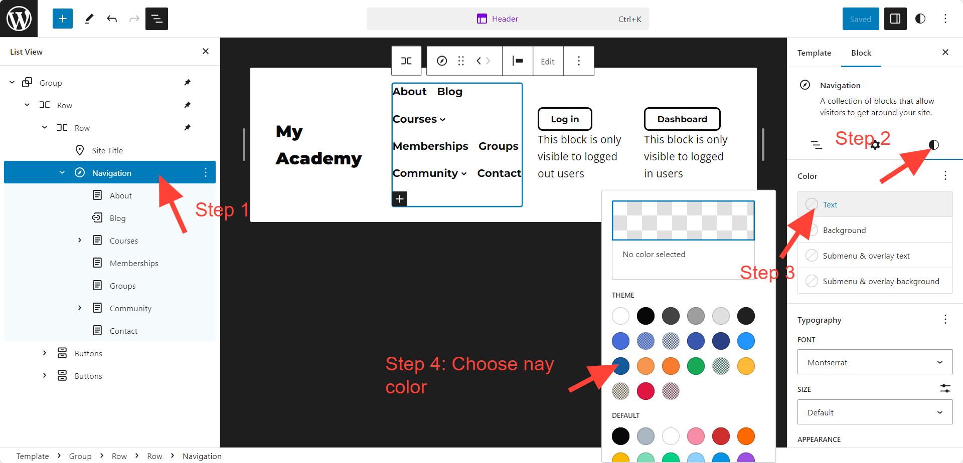 Sky Pilot Navigation Color