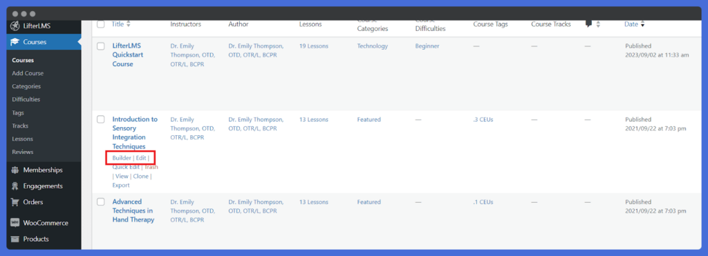 LifterLMS Add Course Content into Your Medical LMS Software