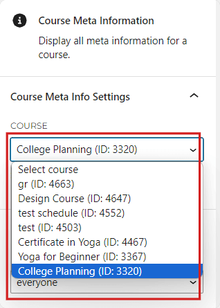 LifterLMS Course Information Meta Settings