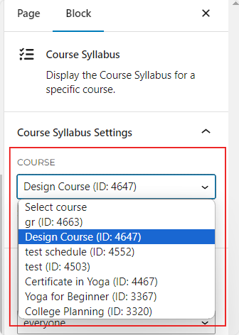 LifterLMS Course Syllabus Settings