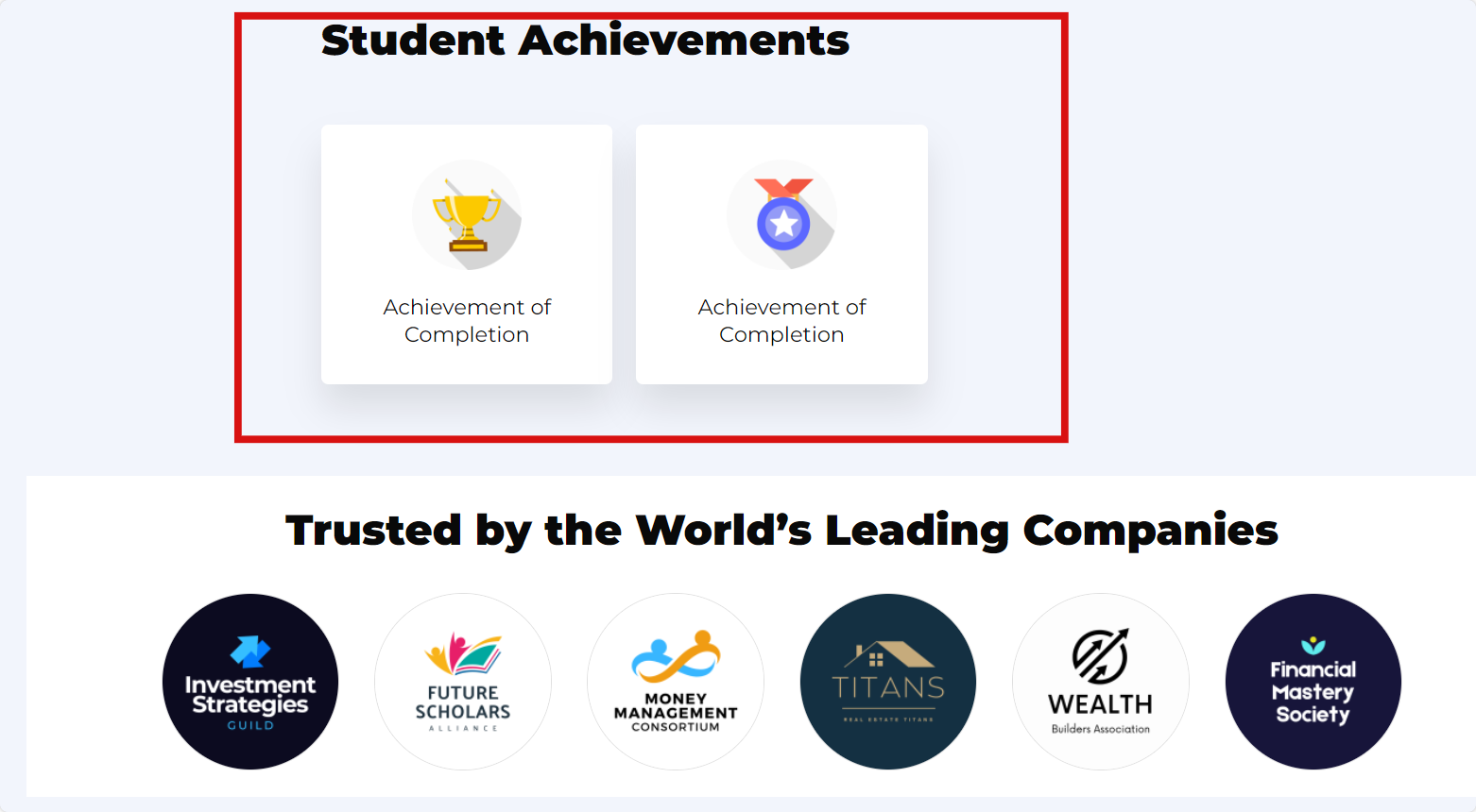 LifterLMS My Achievement Frontend View