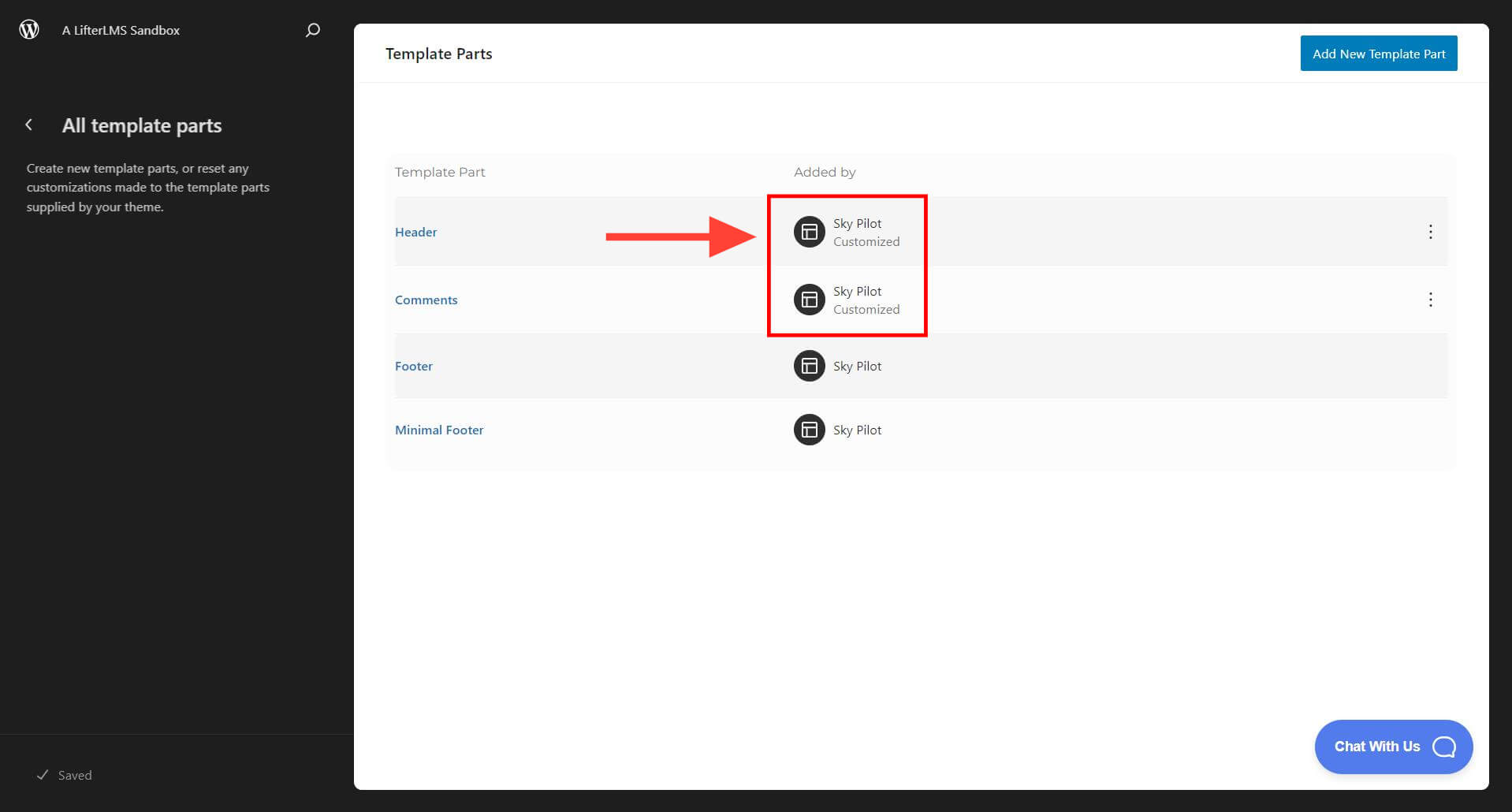 How to Reset Sky Pilot Theme Settings to Defaults LifterLMS