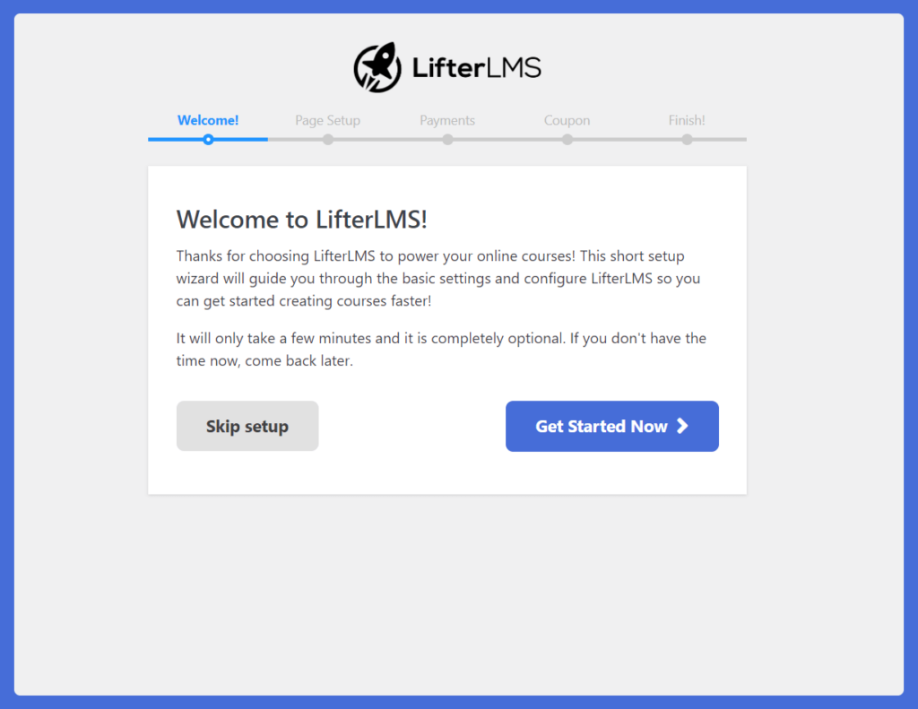 LifterLMS Setup Wizard