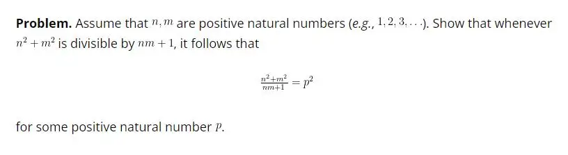 Example math problem