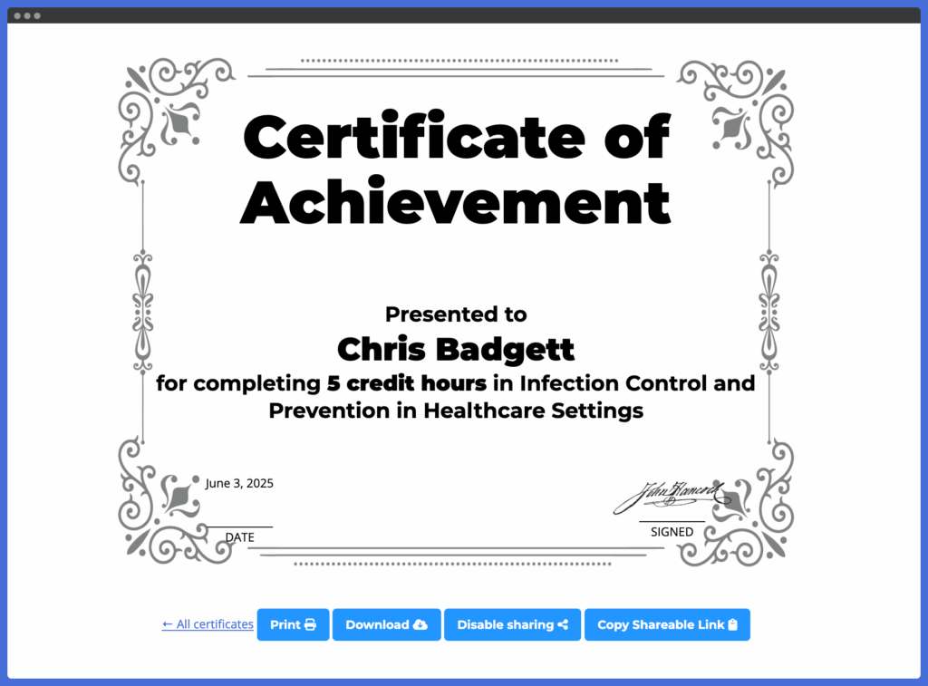 Student certificate sharing when you create certification program online