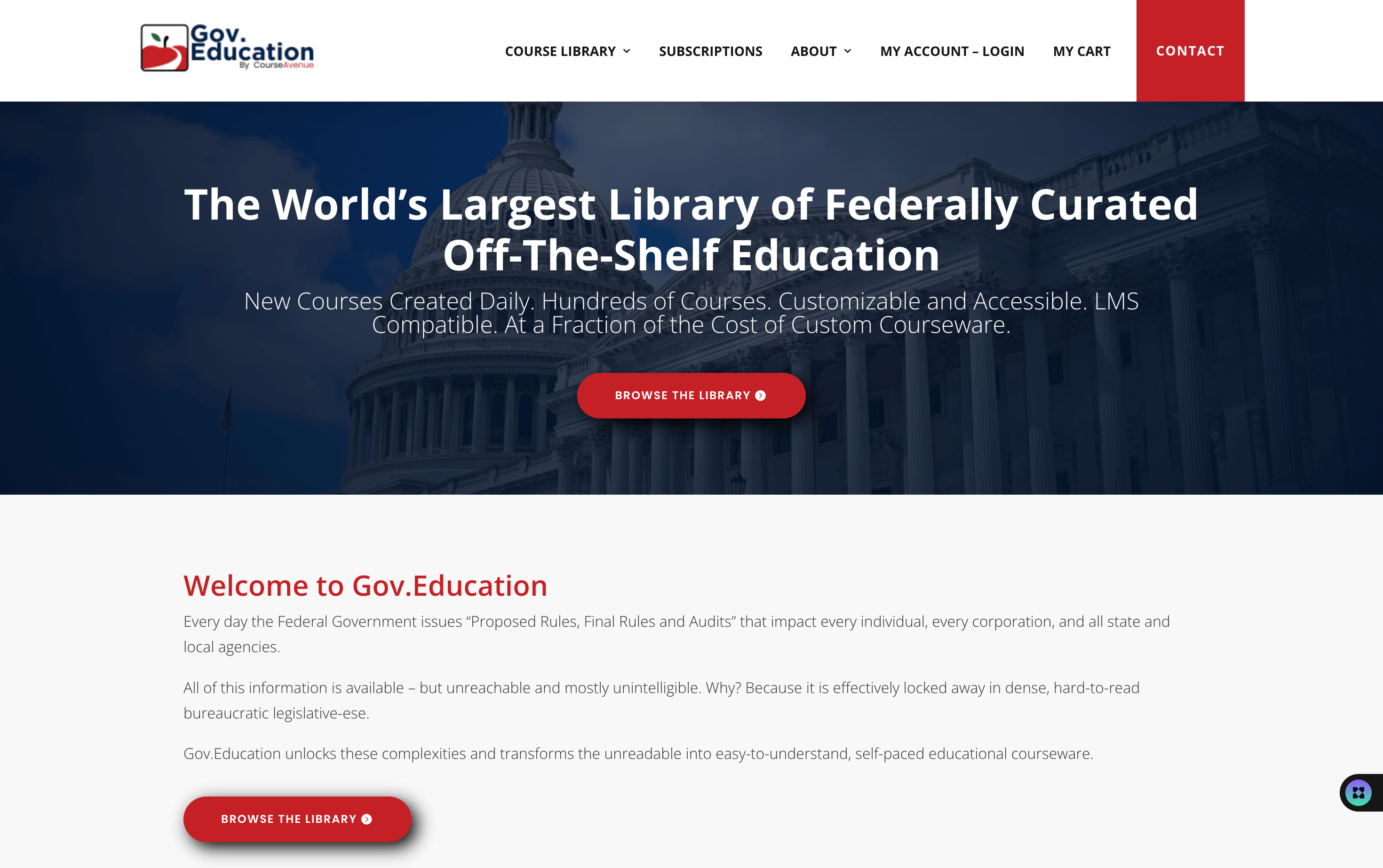 Screenshot of Showcase Item Home Page