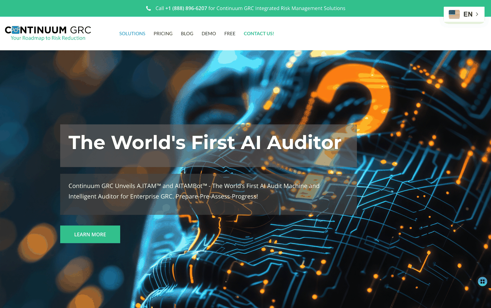 Screenshot of Showcase Item Home Page