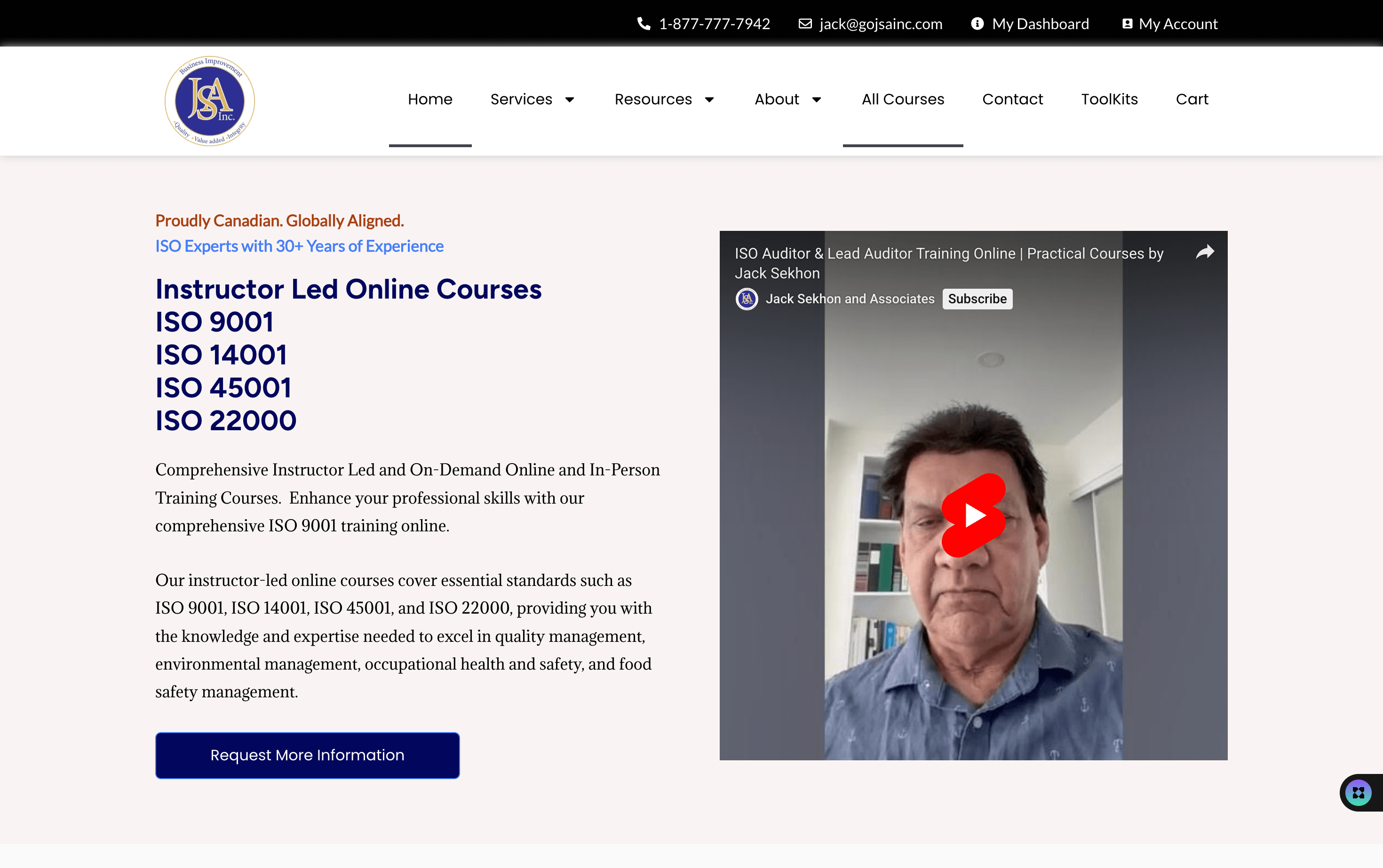Screenshot of Showcase Item Home Page