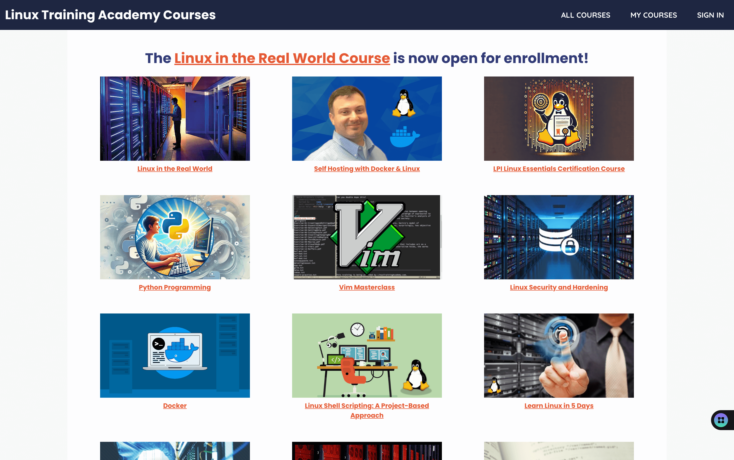 Screenshot of Showcase Item Home Page
