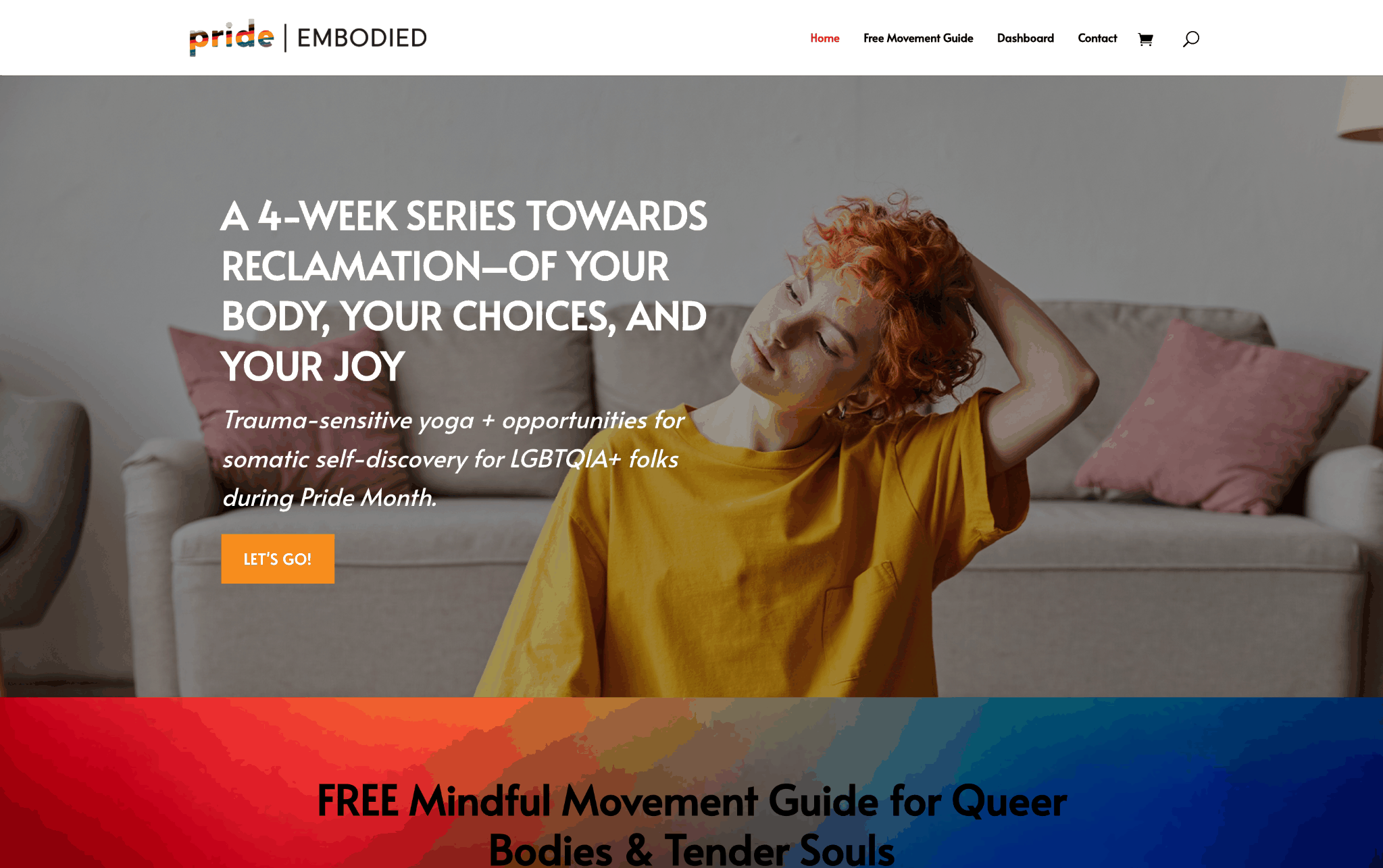 Screenshot of Showcase Item Home Page